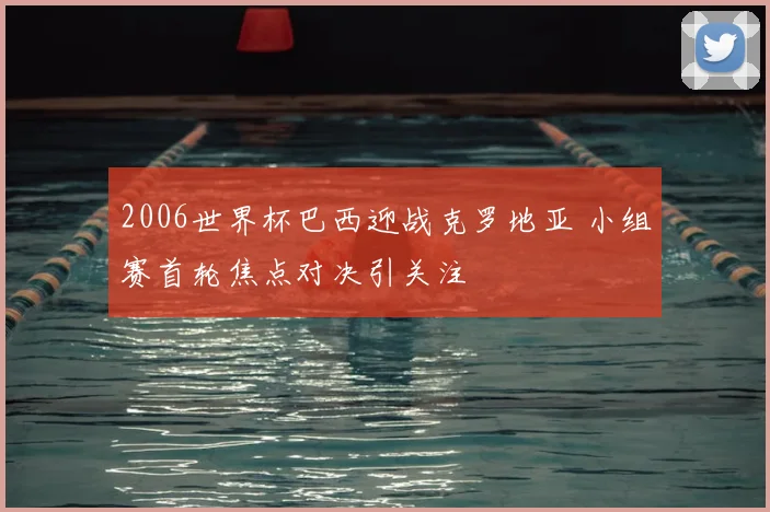 2006世界杯巴西迎战克罗地亚 小组赛首轮焦点对决引关注