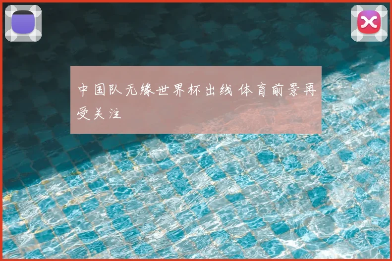 中国队无缘世界杯出线 体育前景再受关注